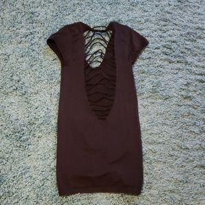 SEXY Black Cap Sleeve Dress Clubwear Lingerie